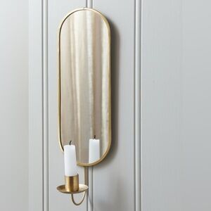 H&M Gold-Colored Mirror Sconces (2x)